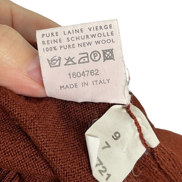 Franco Ziche 100% Pure Wool Long Sleeves Mock Turtleneck Jumper Sweater XXL - Picture 13 of 14